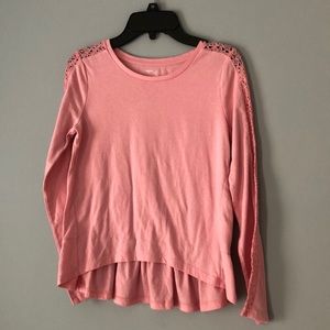 light pink long sleeve tee